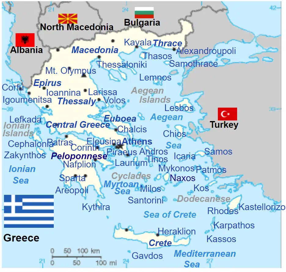 Geographical Position of Greece