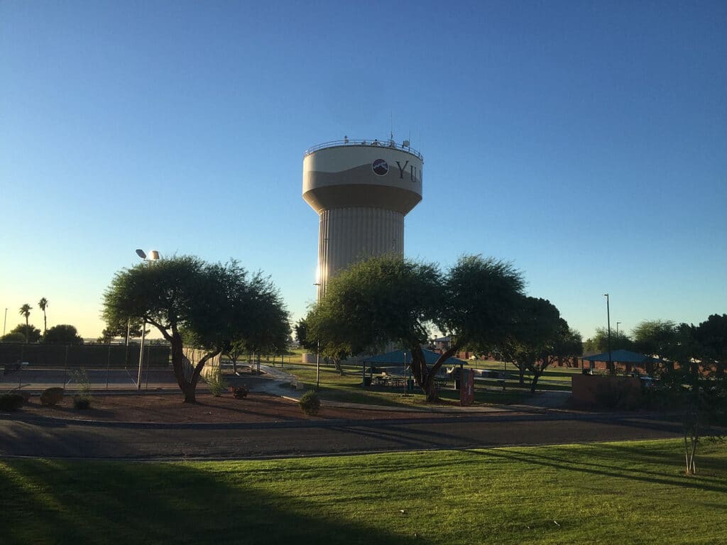 Yuma Water Tower - Top Sunniest Cities in the US