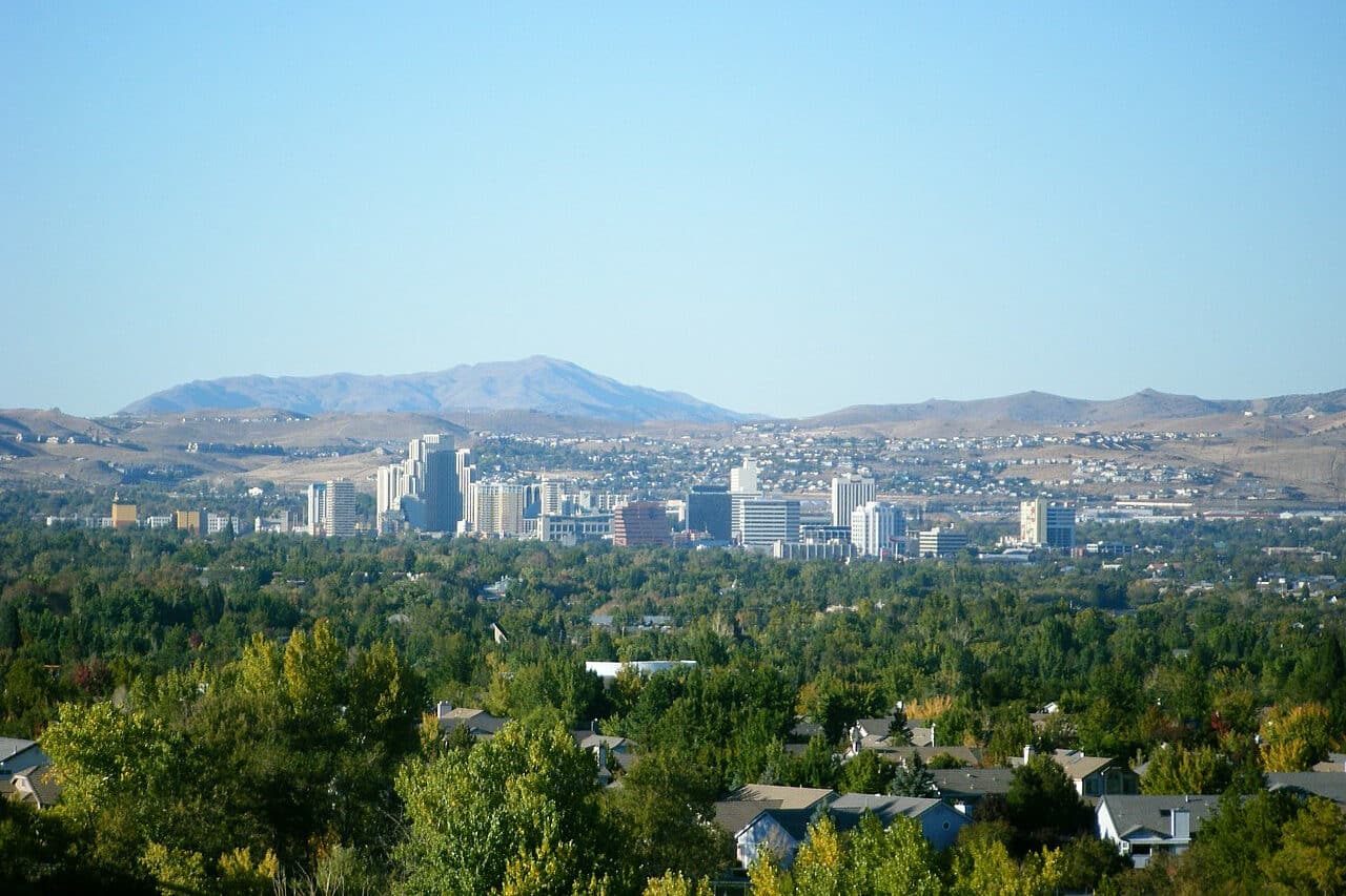 Reno, Nevada - Sunniest Cities in the US