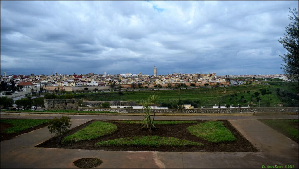Skyline of the old city (medina) of Meknes