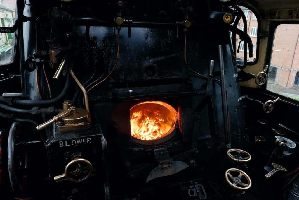 Taken on the footplate of steam train during a ‘real ale train’ excursion - Invention allowed the greatest personal freedom of travel