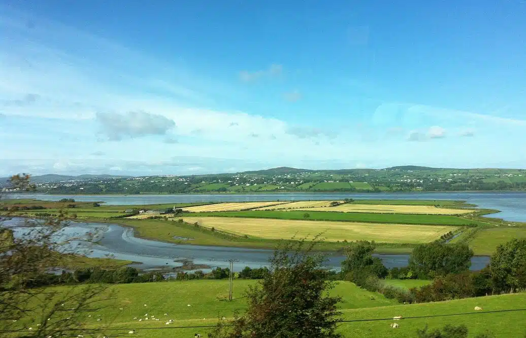 The mouth of the River Swilly at Lough Swilly in Letterkenny