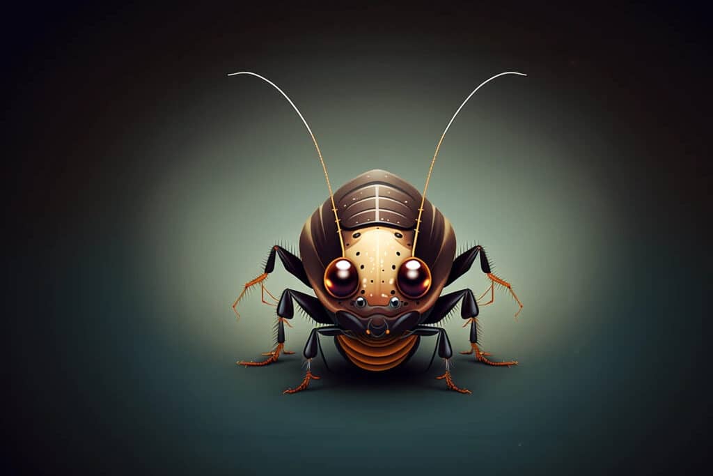 Modern Cartoon Cockroach