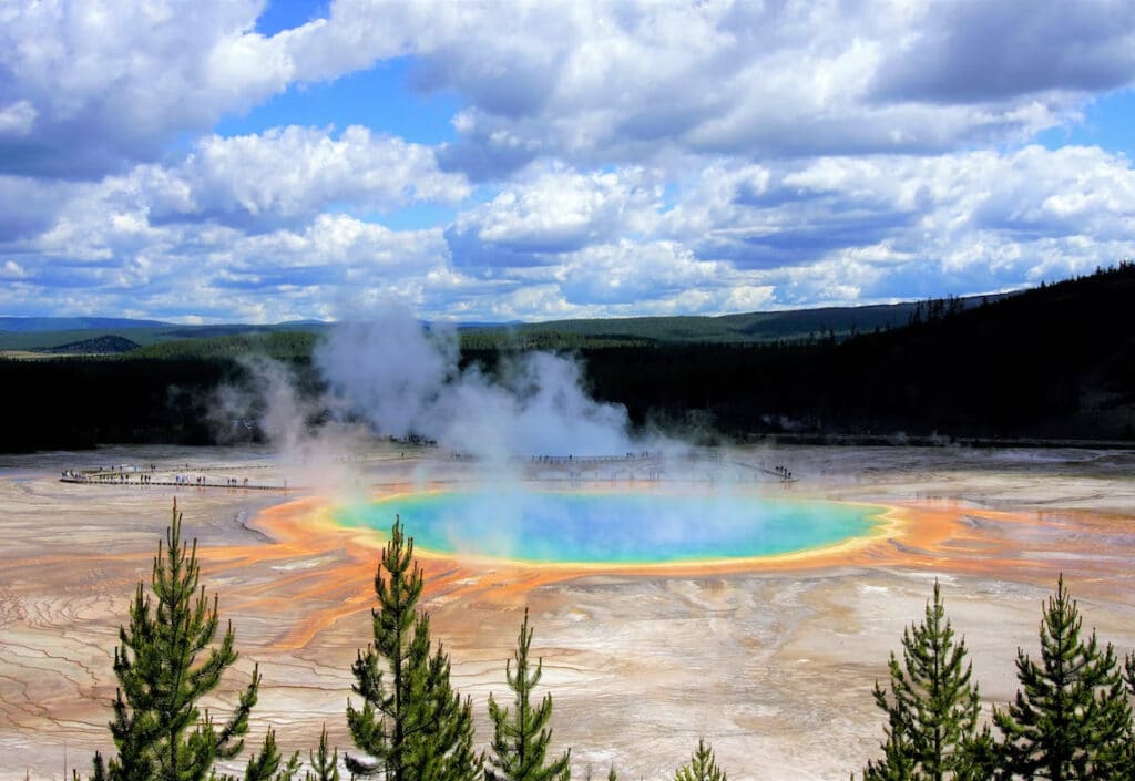 Grand Prismatic Spring and Midway Geyser Basin