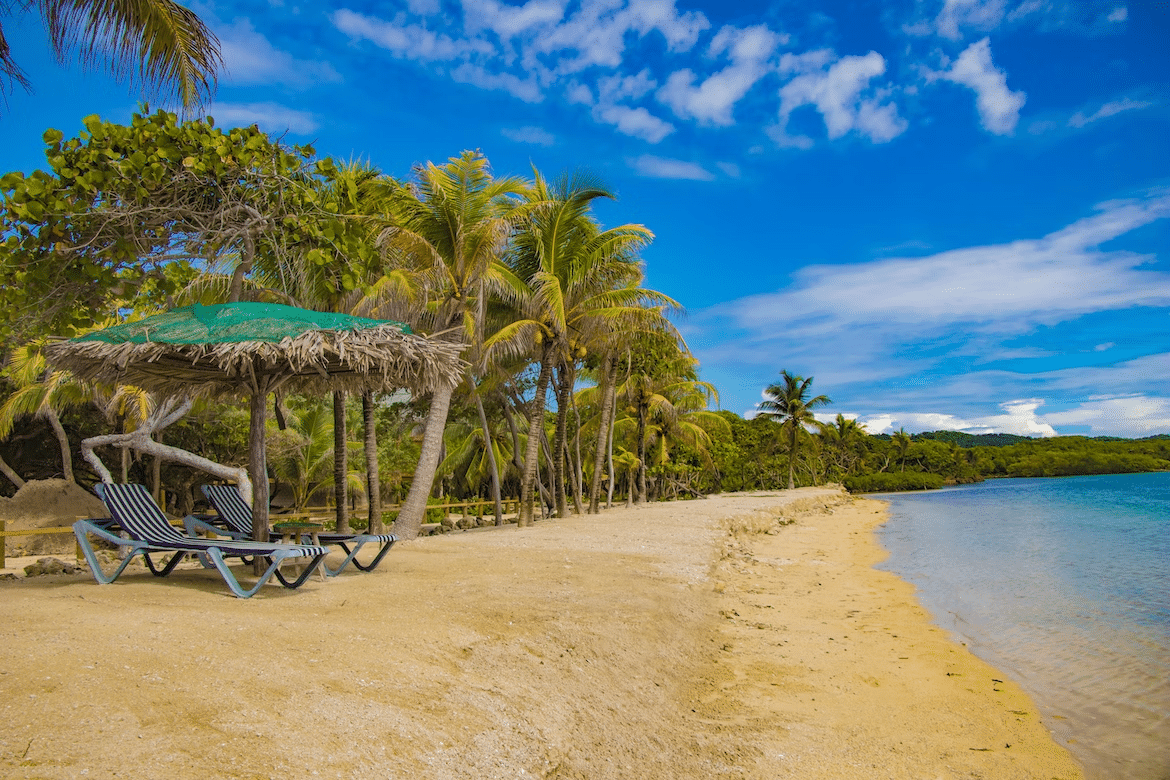 Beach in Roatán, Honduras