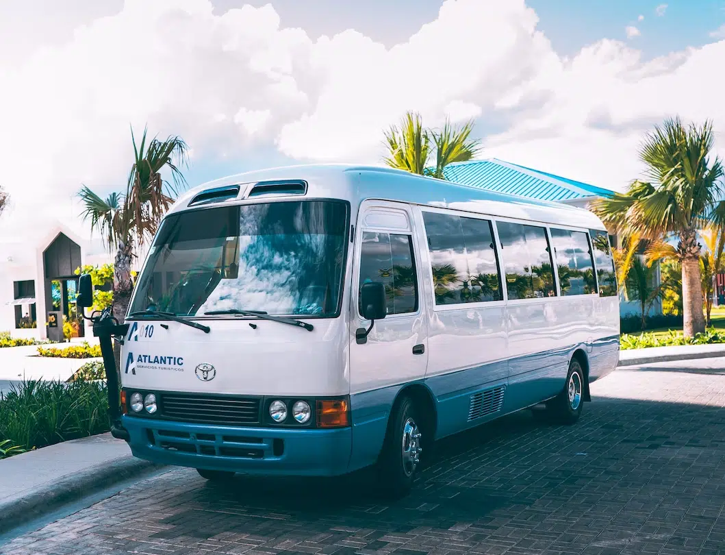 Bus in Punta Cana: Mexico vs Dominican Republic