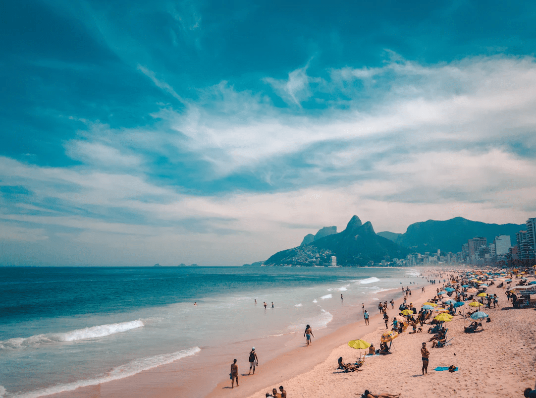 Beach in Rio de Janeiro, Brazil - Brazil vs Venezuela