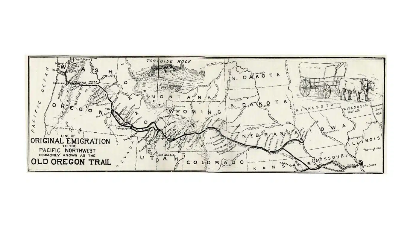The Oregon National Historic Trail in 1907