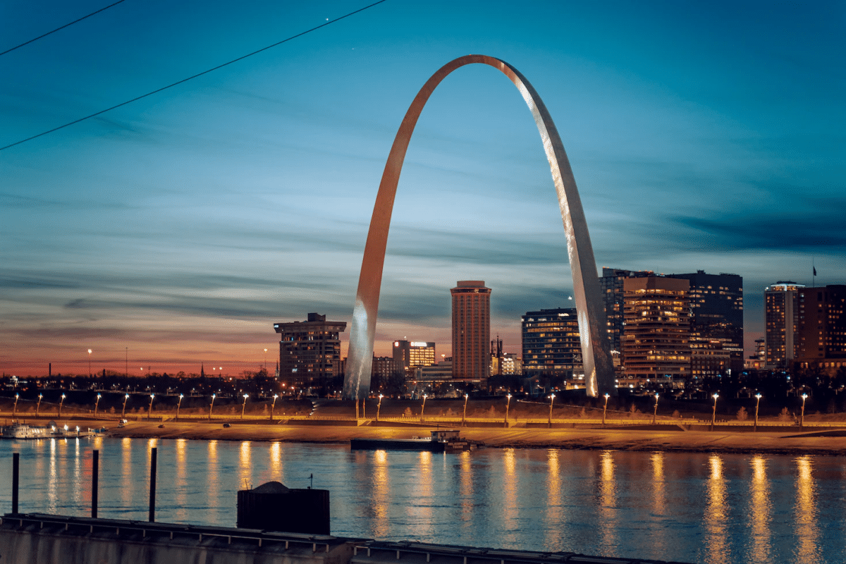 Gateway Arch National Park, St. Louis, MO - Windiest Cities in the US
