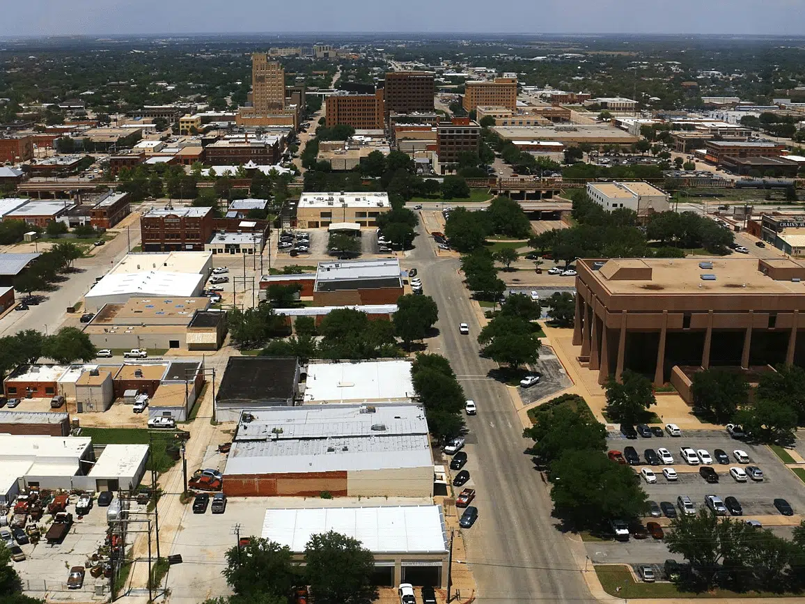 View of Abilene - Windiest Cities in the US
