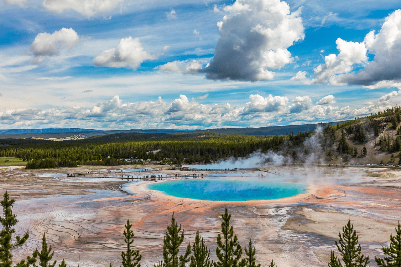 Most visited park - the beauty of yellowstone national park