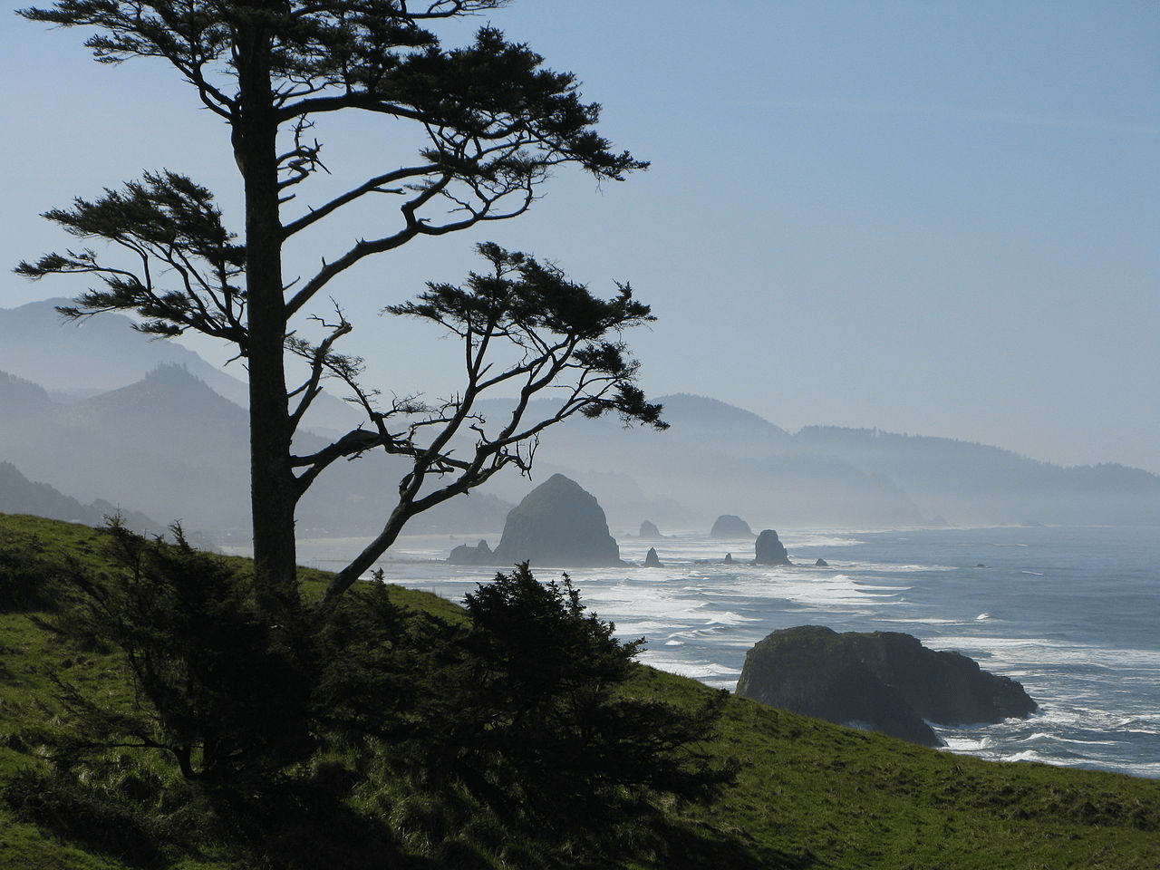 View of the Ecola State Park