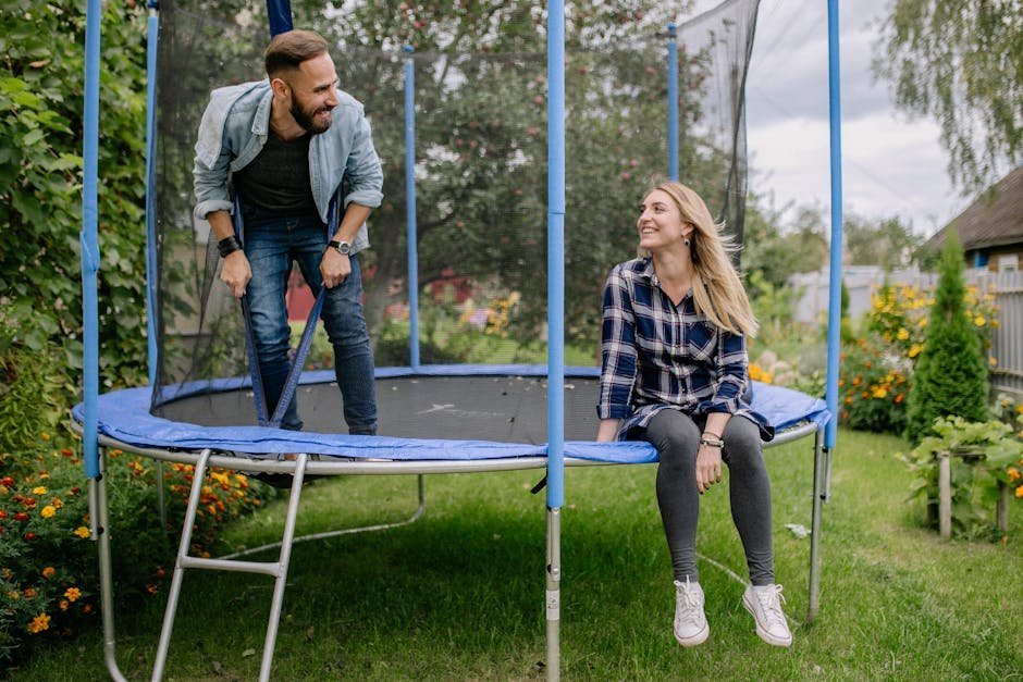 17. Placing a Trampoline or Large Play Equipment in the Yard (Image Credits: Pexels)
