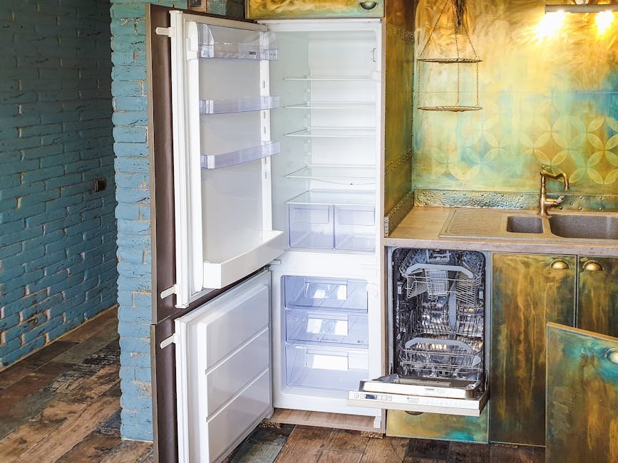20. The Harvest Gold Refrigerator (Image Credits: Pexels)