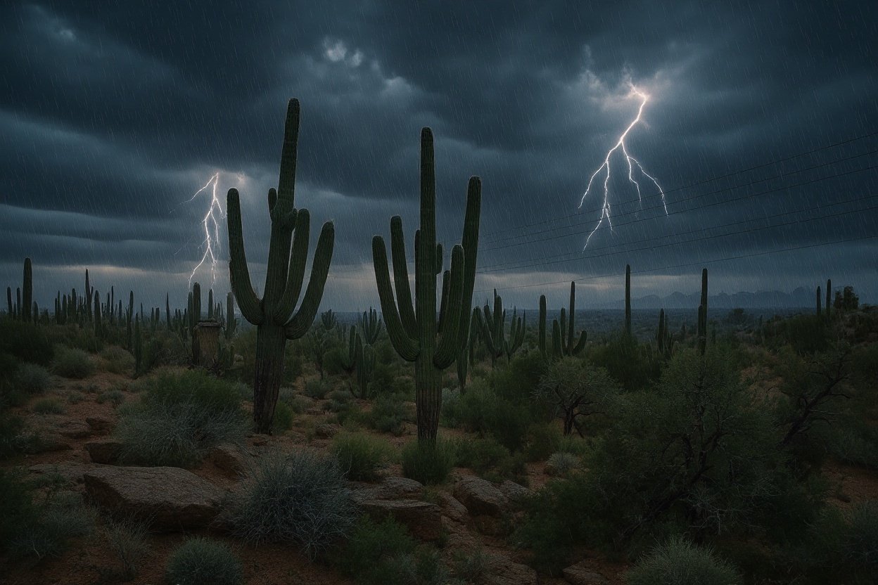 #16. The Sonoran Desert, Arizona - The Desert That Shouldn't Be This Alive - Summer Monsoon