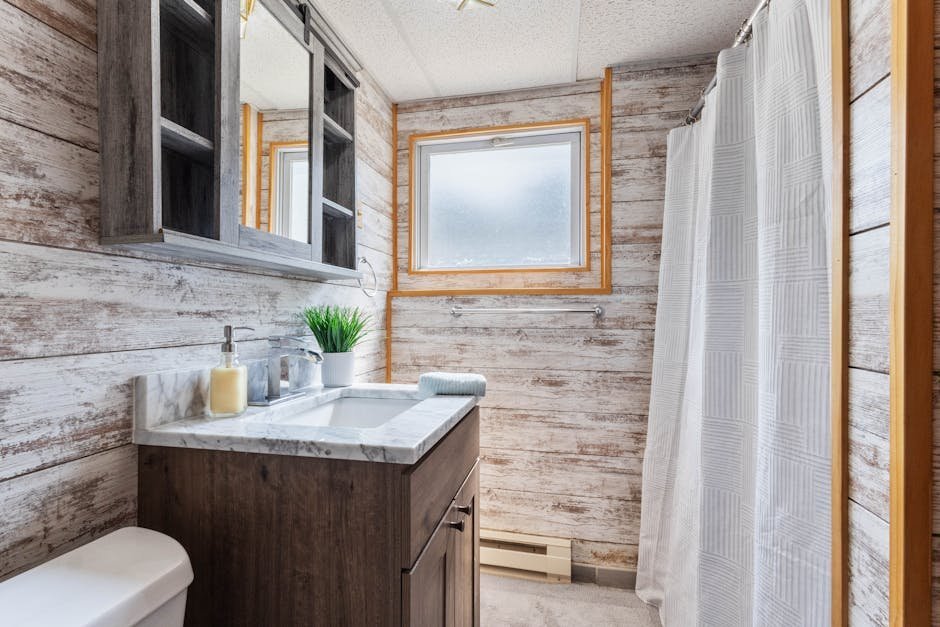 #8 - Shiplap and Farmhouse Bathroom Decor (Image Credits: Pexels)