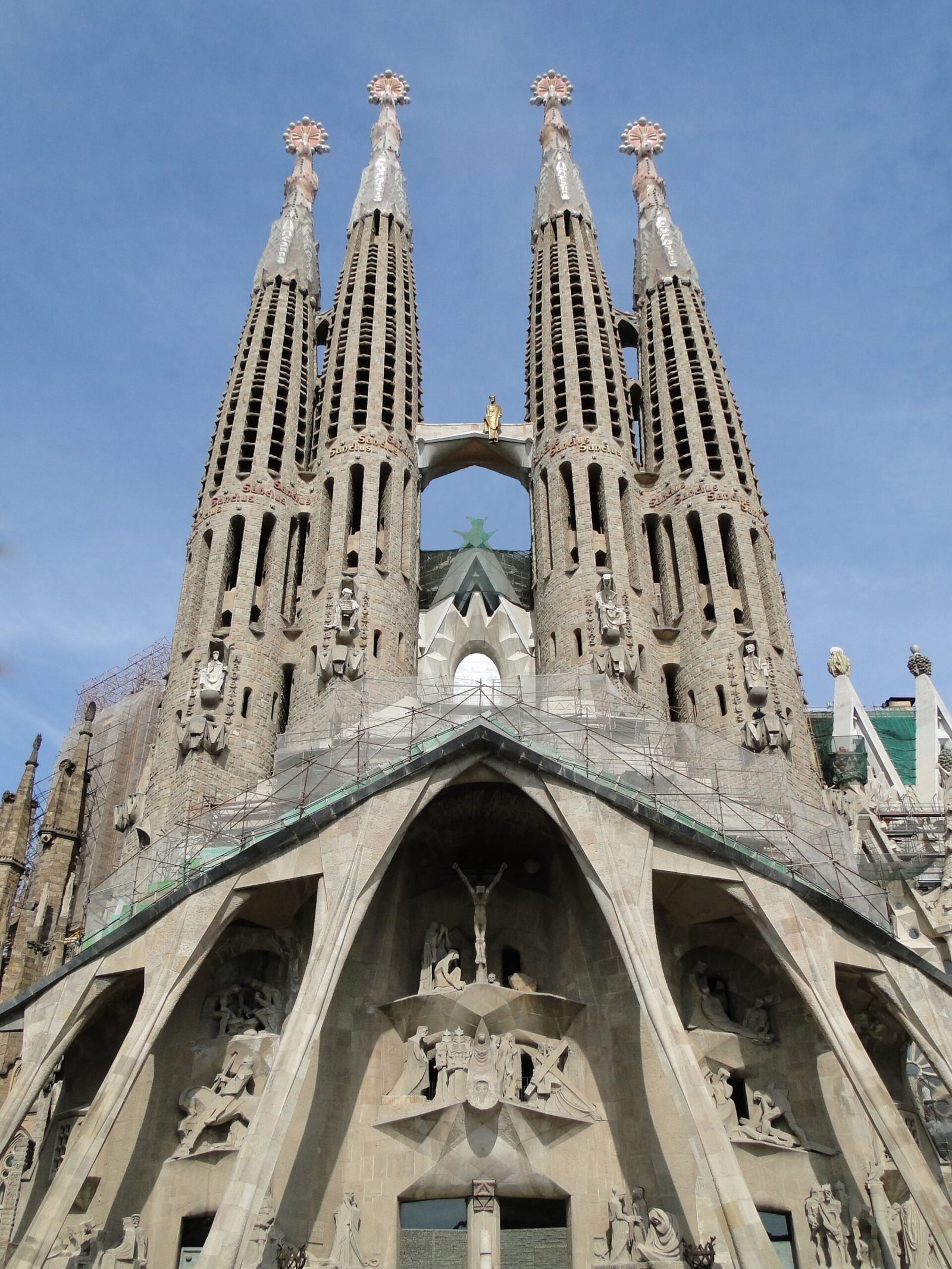 The Passion fa&ccedil;ade of the Sagrada Familia, Barcelona, Spain