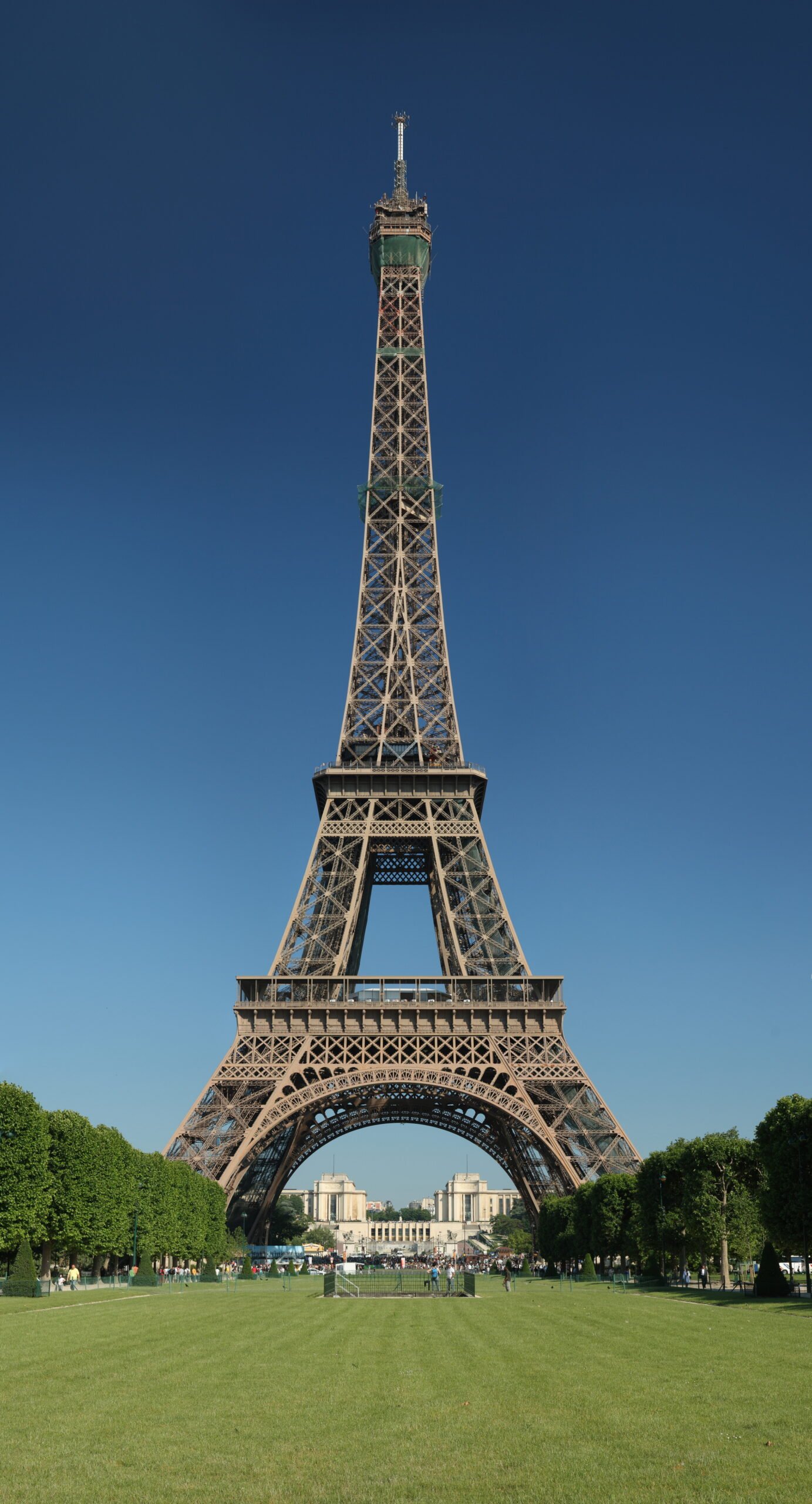 Eiffel Tower, seen from the Champ de Mars, Paris, France