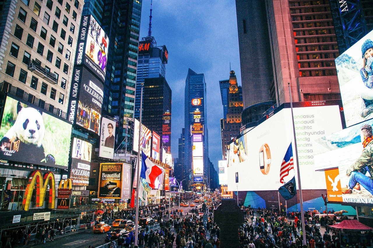 #2 - Times Square, New York City: The Bright Lights Nobody Actually Enjoys (Image Credits: Pixabay)