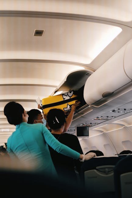 #13 - Shoving a Bag Into the First Open Overhead Bin (Image Credits: Pexels)